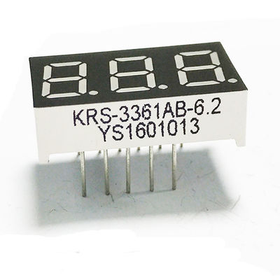 ODM común modificado para requisitos particulares del OEM del ánodo de la exhibición del número del dígito LED de 0,36 pulgadas 3